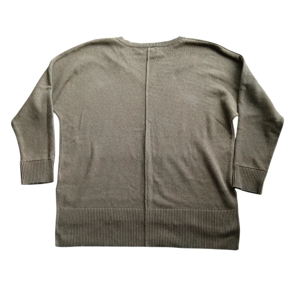 Tahari Women's Size XL Olive V-neck Sweater